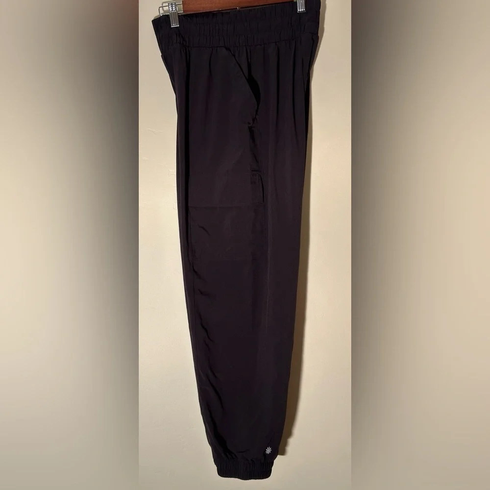 Athleta Women’s Black Track Pants • 28x27 • Stretch Comfort • Athleisure